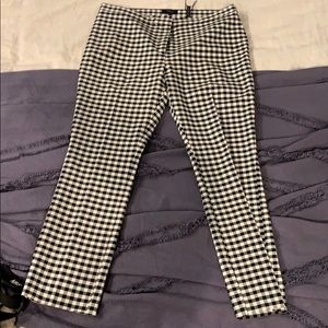 Theory Gingham Crop Pant